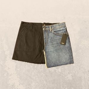 NWT Hudson split Denim mini skirt